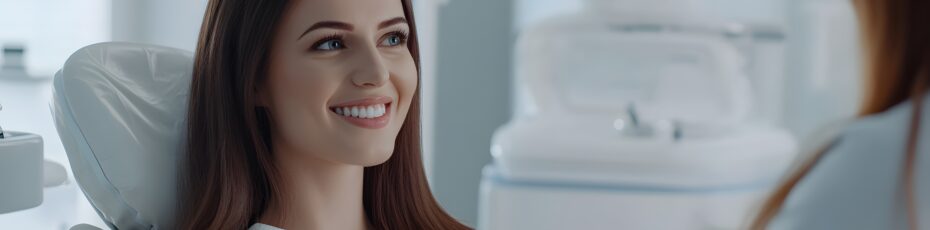 women sitting in dental clinic